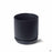 Cylinder with Attached Saucer in Black 5 inch