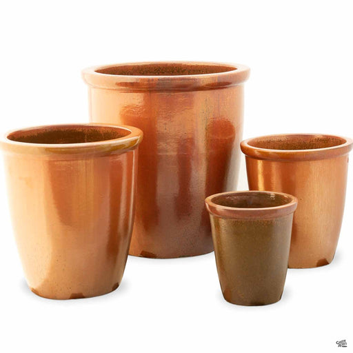 Thick Rim Cana Pot - 4 sizes in Copper