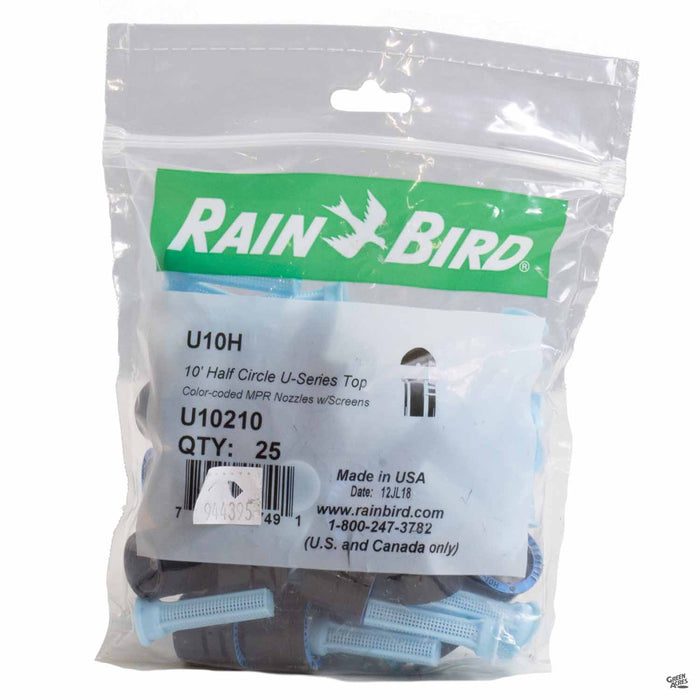 Rain Bird Spray Nozzle U10 Half Circle, 25 pack