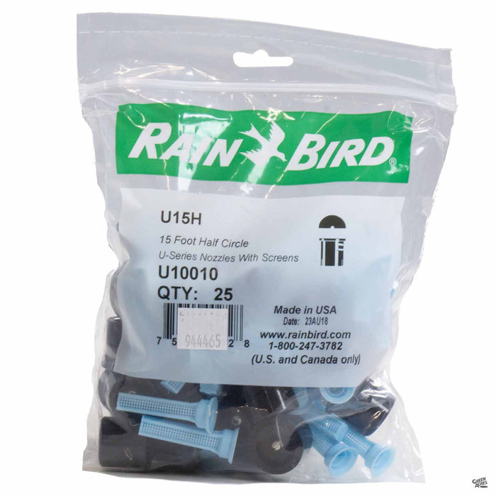 Rain Bird Spray Nozzle U15 Half Circle, 25 pack
