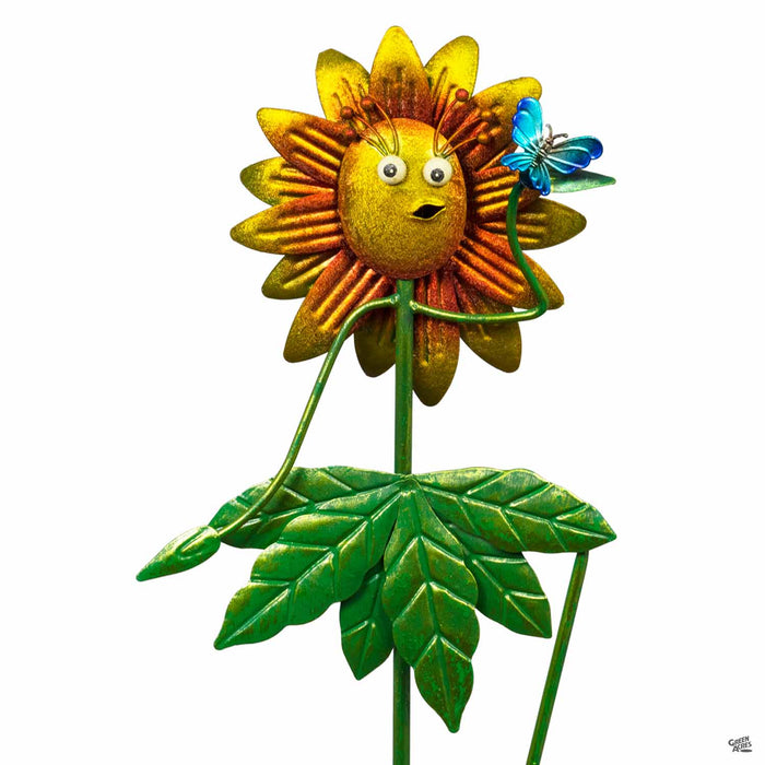 Be Jolly Sunflower Garden Stake