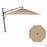 13' Plus Cantilever Umbrella with Bronze Frame in Heather Beige