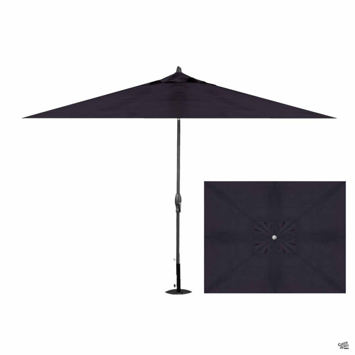 Auto Tilt 8 foot by 10 foot Market Umbrella in Navy with Anthracite Frame