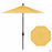 Push Button Tilt 7.5 foot Market Umbrella in Lemon with Black