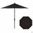 Auto Tilt 9 foot Market Umbrella in Black Sunbrella with Black