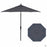 Auto Tilt 9 foot Market Umbrella in Bliss Onyx with Black